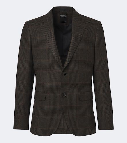 Zegna Blazer de cachemir a cuadros - Zegna - Modalova