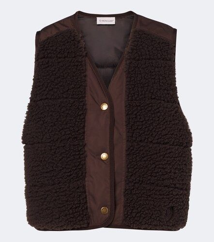 Chaleco de teddy con paneles - Moncler - Modalova