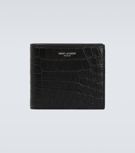 East/West embossed leather wallet - Saint Laurent - Modalova
