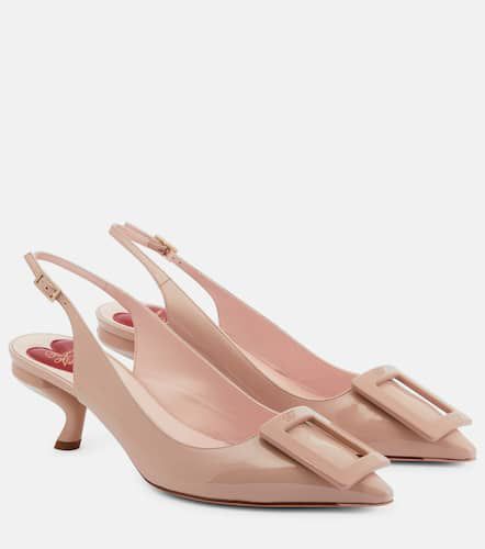 Virgule leather slingback pumps - Roger Vivier - Modalova