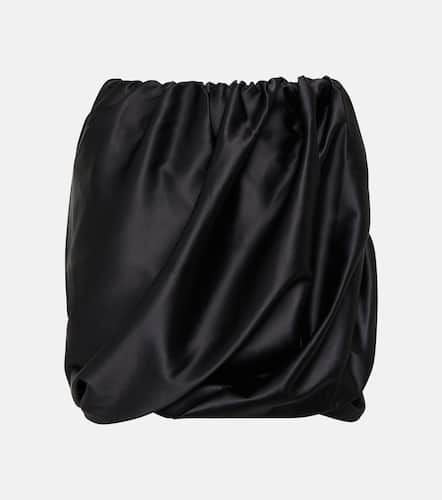 Ganni Ruched satin miniskirt - Ganni - Modalova