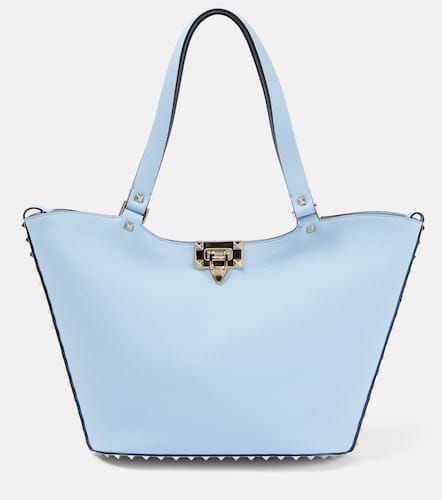 Rockstud Small leather tote bag - Valentino Garavani - Modalova