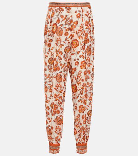 Alvy floral silk georgette tapered pants - Loro Piana - Modalova