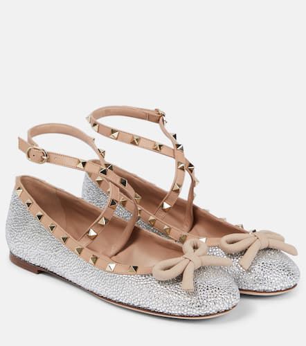 Rockstud embellished ballet flats - Valentino Garavani - Modalova