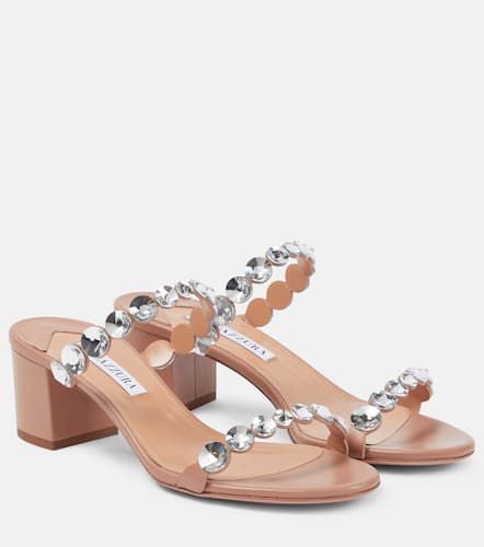 Tequila embellished leather sandals - Aquazzura - Modalova