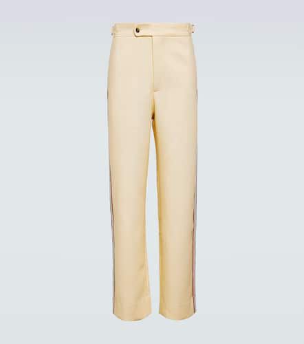 Stria beaded cotton straight pants - Bode - Modalova