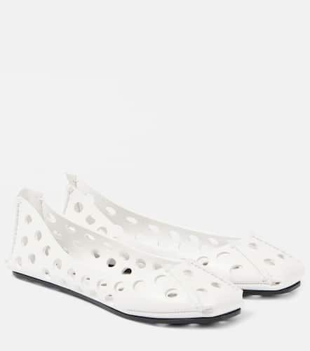 AlaÃ¯a Perfo leather ballet flats - Alaia - Modalova