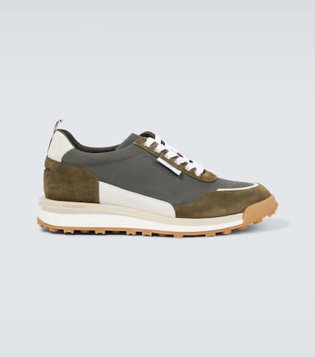 Alumni leather-trimmed sneakers - Thom Browne - Modalova