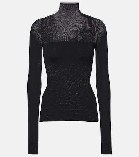 Virgin wool turtleneck sweater - Versace - Modalova