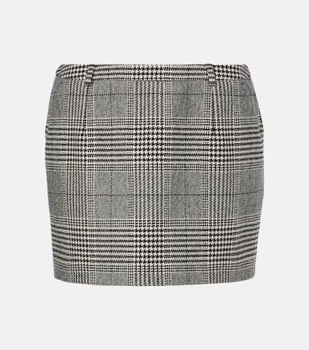 Prince of Wales check wool and cashmere miniskirt - Dolce&Gabbana - Modalova