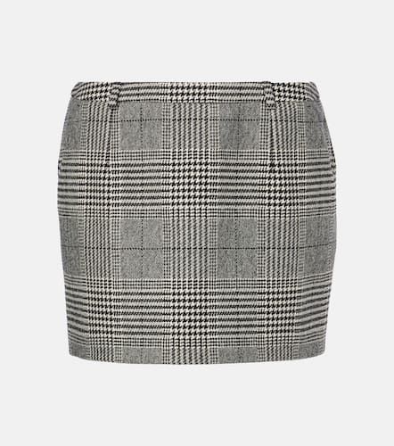 Prince of Wales check wool and cashmere miniskirt - Dolce&Gabbana - Modalova