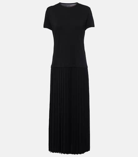 Pleated cotton midi dress - MM6 Maison Margiela - Modalova