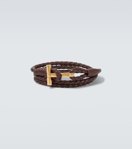Tom Ford Bracciale T in pelle - Tom Ford - Modalova