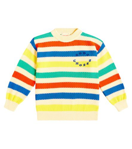 Pullover in cotone a righe - Bobo Choses - Modalova