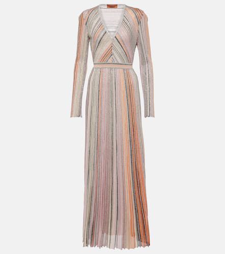 Pleated sequined lamÃ© maxi dress - Missoni - Modalova