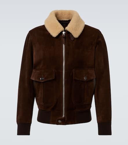 Shearling-trimmed suede blouson - Tom Ford - Modalova
