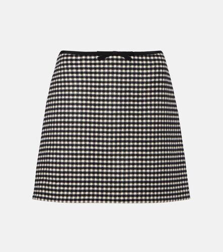 Minigonna in lana e cashmere a quadretti - Valentino Garavani - Modalova