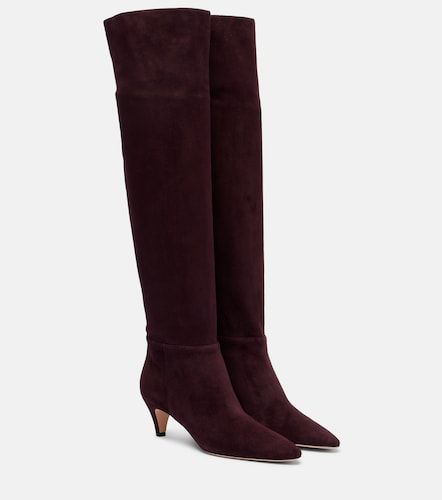 Elise suede knee-high boots - Gianvito Rossi - Modalova