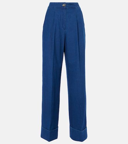 Jeans a gamba larga e vita alta - Valentino Garavani - Modalova