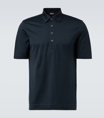 Zegna Polo in cotone e seta - Zegna - Modalova