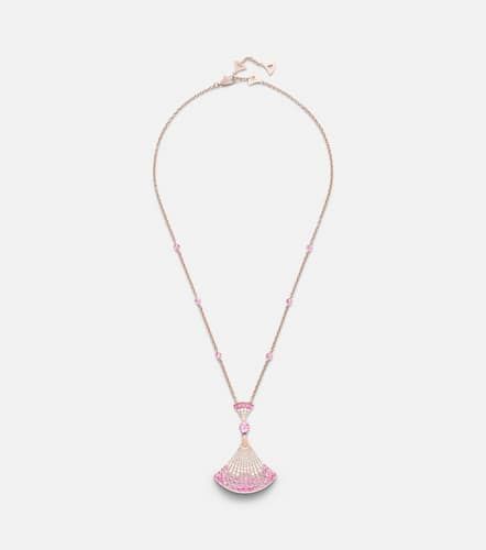 Divas' Dream 18kt rose gold pendant necklace with diamonds, sapphires, and rubies - Bvlgari - Modalova