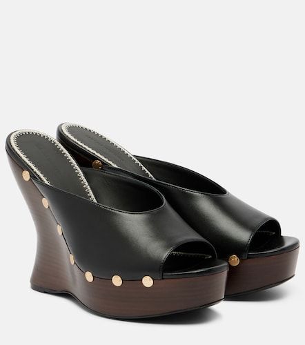 Studded leather wedge mules - Magda Butrym - Modalova