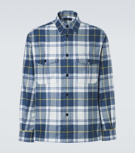 Giacca camicia in cashmere a quadri - Dunhill - Modalova