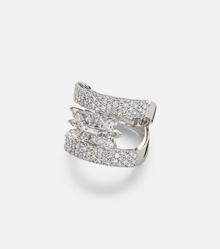 Anillo de oro blanco de 18 ct con diamantes - Yeprem - Modalova