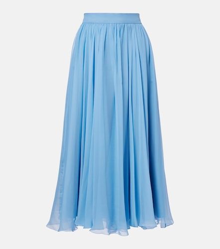 Silk chiffon midi skirt - Dolce&Gabbana - Modalova