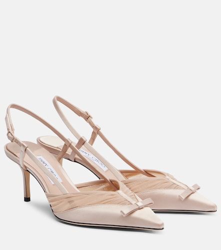 Afia 65 satin slingback pumps - Jimmy Choo - Modalova