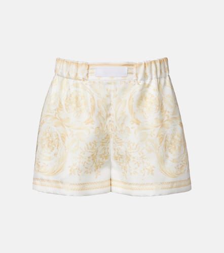 Shorts Underwater Barocco aus Seiden-Twill - Versace - Modalova
