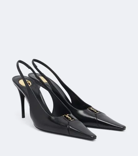 Cassandre leather slingback pumps - Saint Laurent - Modalova