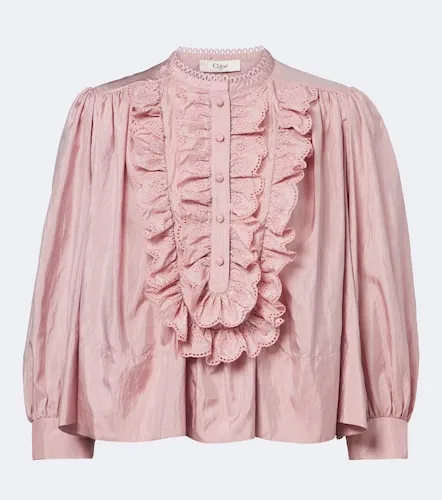 Chloe Ruffled taffeta blouse - Chloe - Modalova