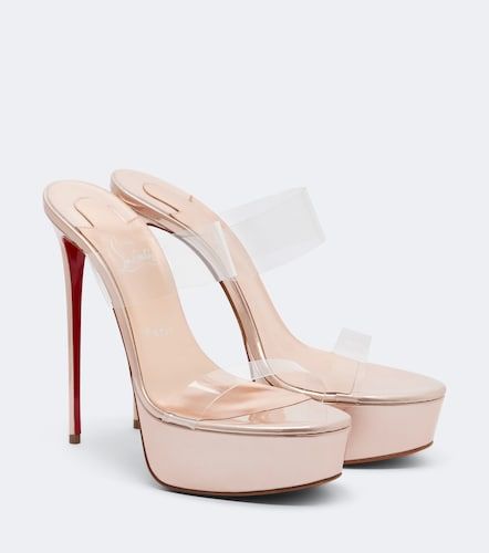 Mules con plataforma Just Nothing de piel - Christian Louboutin - Modalova