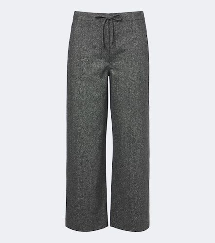 Wool and silk-blend flannel wide-leg pants - 'S Max Mara - Modalova