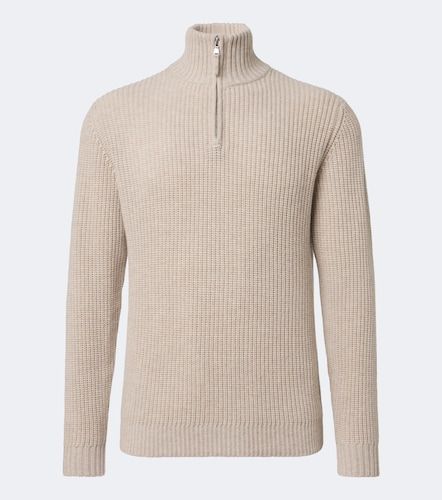 Wool and cashmere half-zip sweater - Allude - Modalova