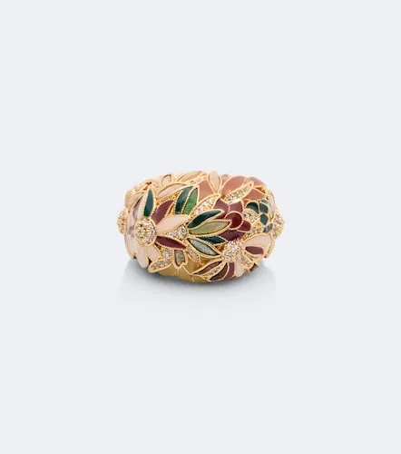 Anillo Botanica chapado en oro de 16 ct con piedras preciosas - Zimmermann - Modalova