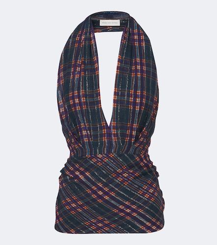 Top de lamé a cuadros - Dries Van Noten - Modalova