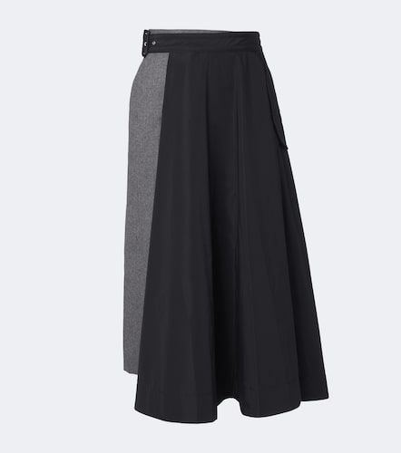 Sacai Midirock aus Taft und Flanell - Sacai - Modalova