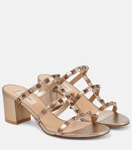 Rockstud leather sandals - Valentino Garavani - Modalova