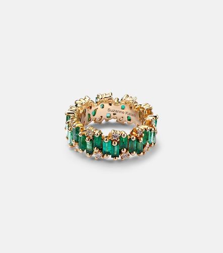 Anillo de oro de 18 ct con esmeraldas - Suzanne Kalan - Modalova