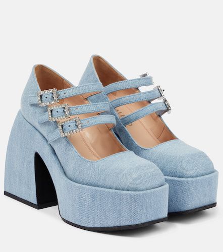 Bulla Marietta denim platform pumps - Nodaleto - Modalova