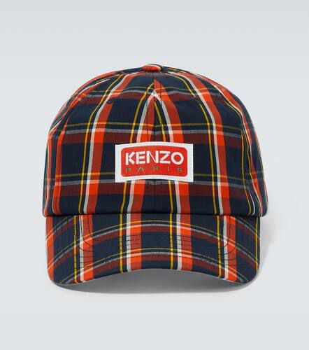 Logo checked cotton baseball cap - Kenzo - Modalova