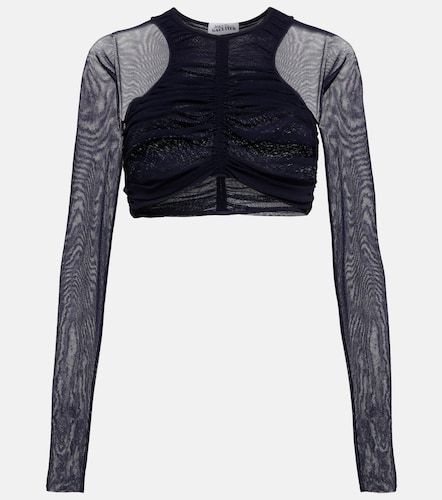 Top cropped in mesh - Jean Paul Gaultier - Modalova