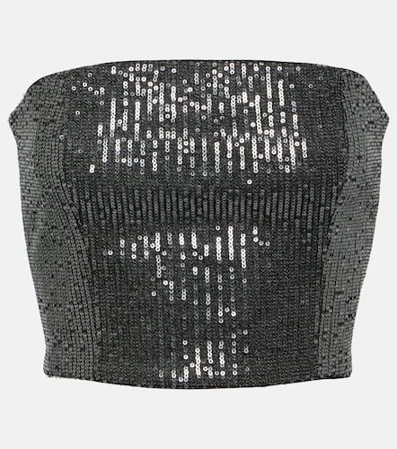 Rotate Twill sequined tube top - Rotate - Modalova