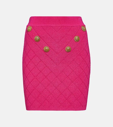 Balmain Embellished knit miniskirt - Balmain - Modalova