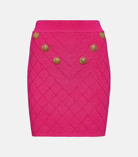 Balmain Minifalda de punto adornada - Balmain - Modalova