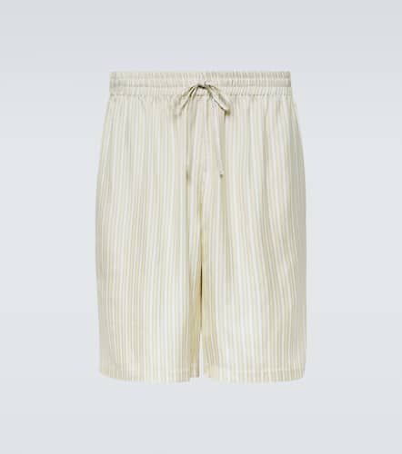Striped silk Bermuda shorts - Le Kasha - Modalova