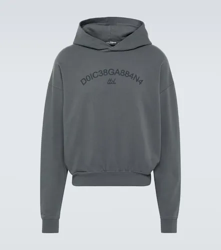 Sudadera con capucha de jersey de algodón - Dolce&Gabbana - Modalova