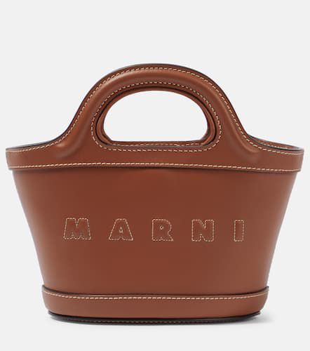 Tropicalia Micro leather tote bag - Marni - Modalova